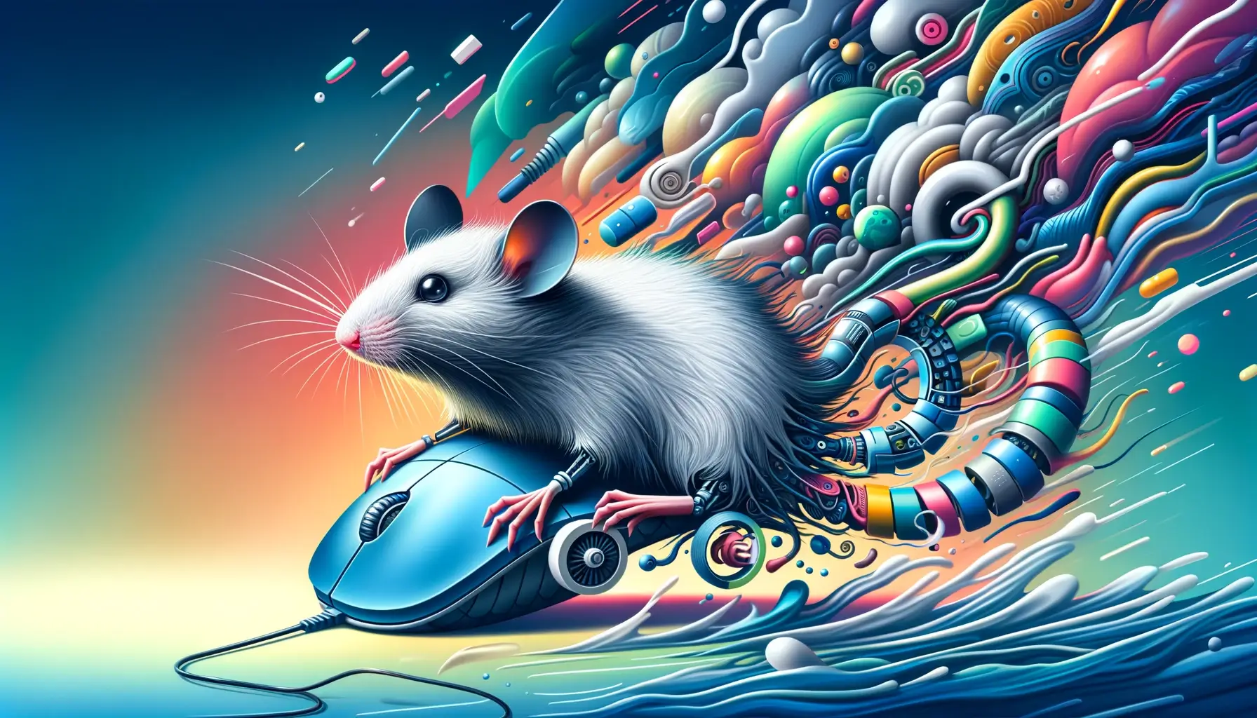 Abstract image of computer mouse